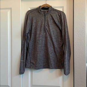 Nike heather grey quarter zip
